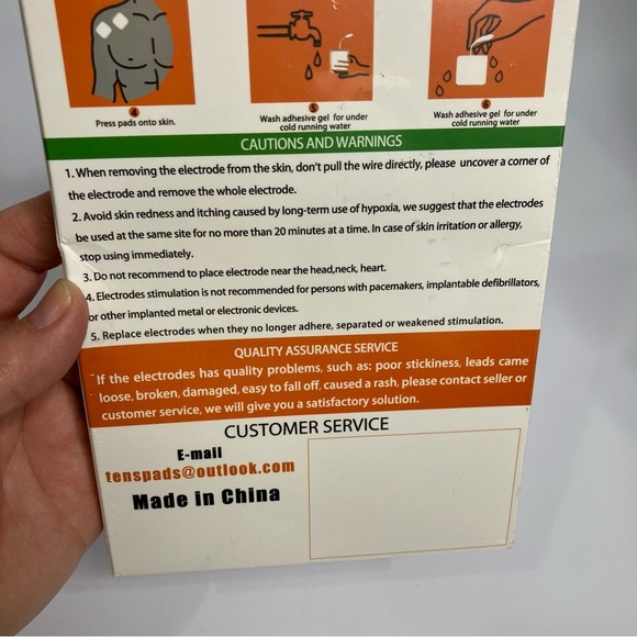 TENS unit replacement pads electrodes bundle of 3) 20 pack new in package - Picture 4 of 5